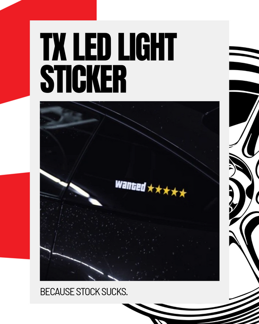 TX LED Light Sticker
